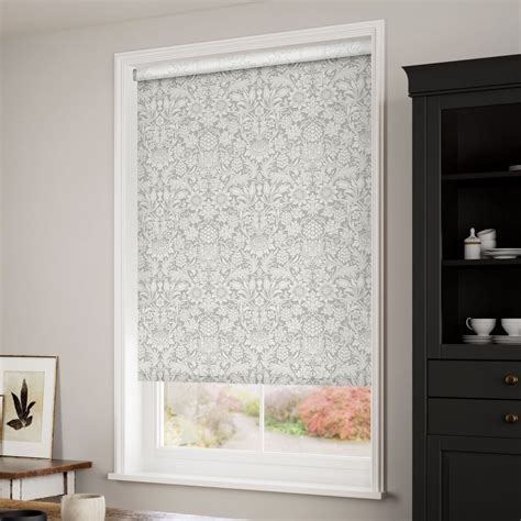 silver grey roller blinds